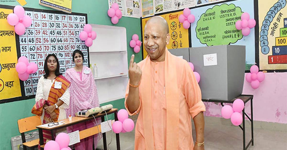 UP urban body elections: CM Yogi casts his vote in Gorakhpur